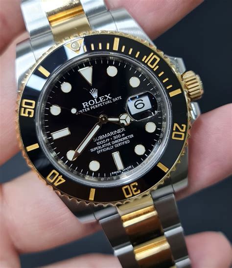 rolex submariner half gold price|rolex submariner price in usa.